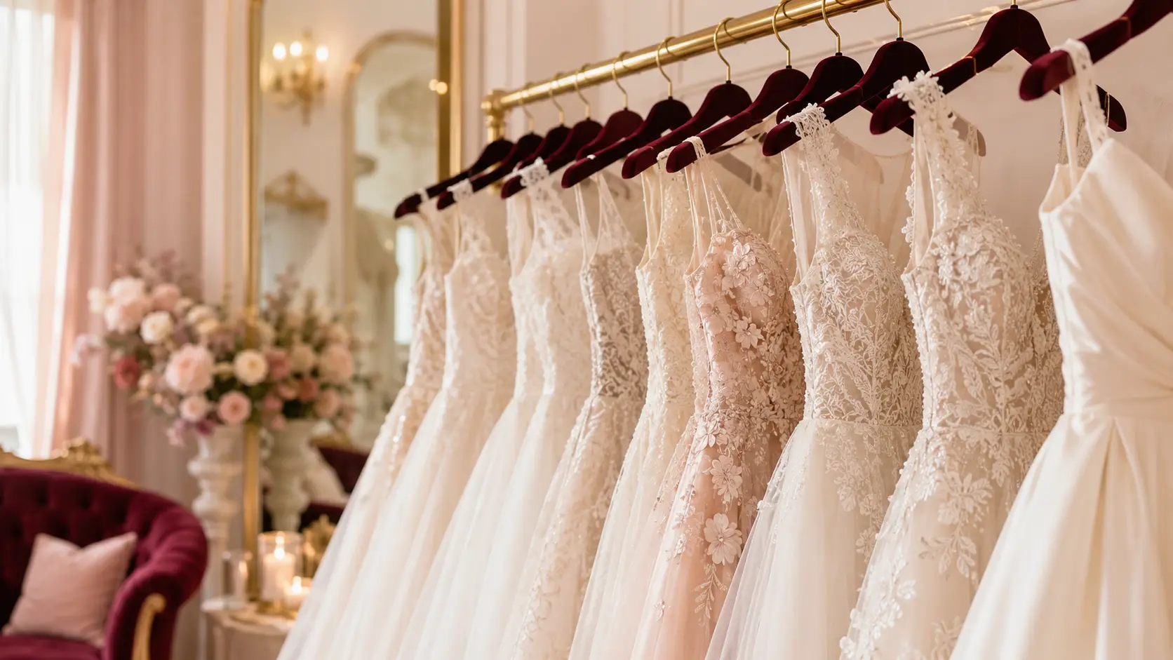 Wedding gowns at Divine Bridal